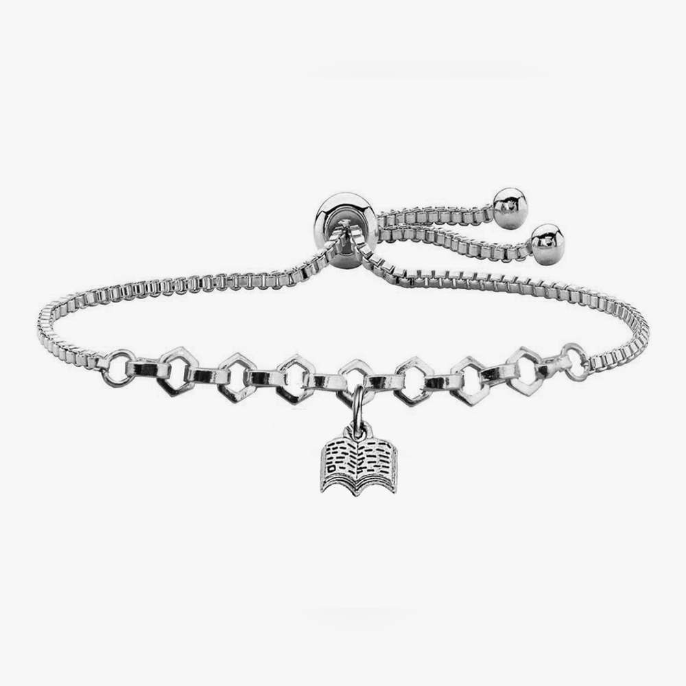 Elegant Silver Bracelet with Charm